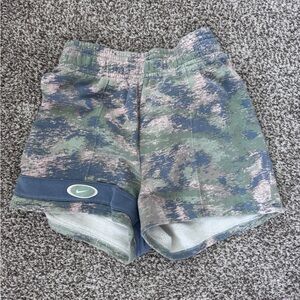 Nike Green and Blue Women’s Camo Shorts